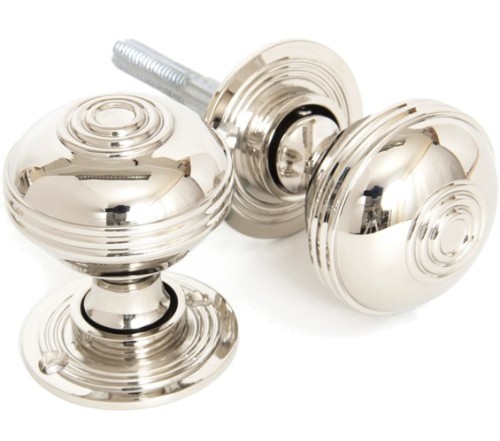 PRESTBURY MORTICE / RIM DOOR KNOBS ON FACE FIXED ROSE